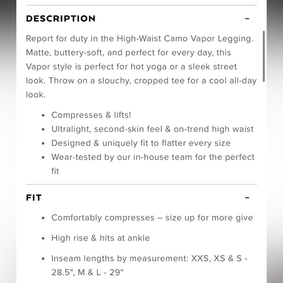 Alo High Waist Camo Vapor Legging XXS Black Gray - Picture 9 of 10